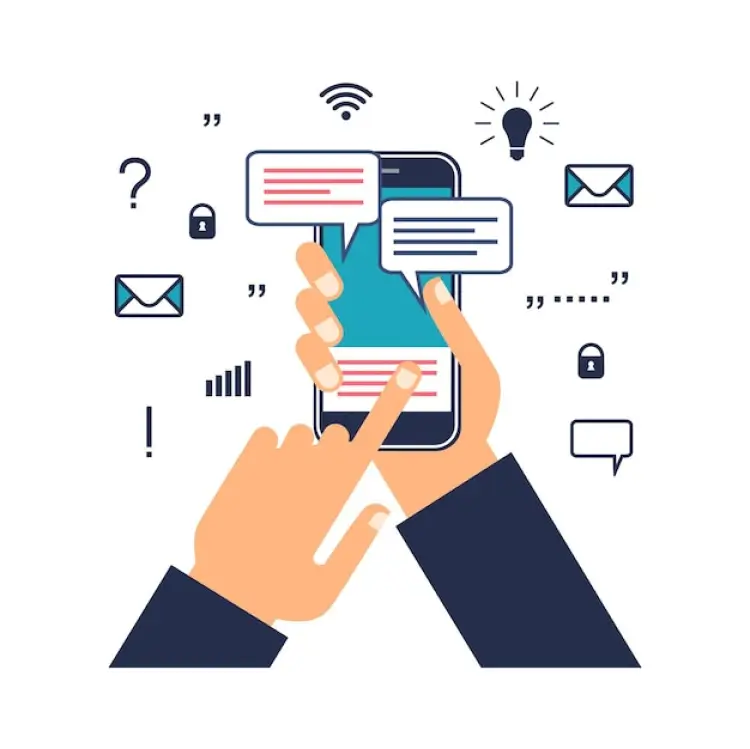 Hand with phone